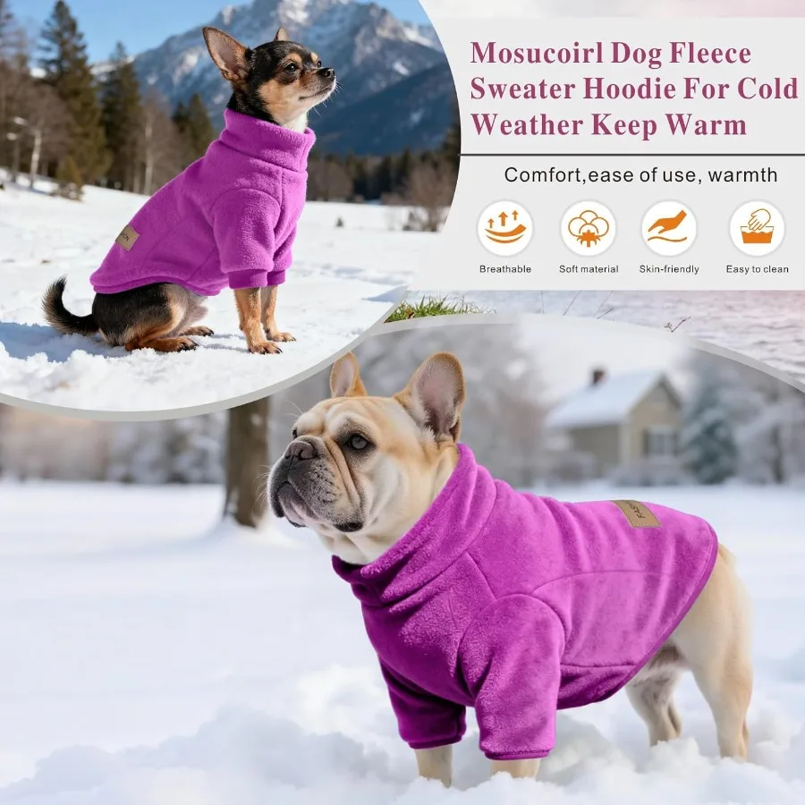 Sweater Hoodie Bulu Anjing, Mantel Hangat Hewan Peliharaan, Sweatshirt Katun, Pakaian Musim Dingin, Jaket Pullover Anak Anjing, Jumpsuit Anjing untuk Ukuran Kecil dan Sedang