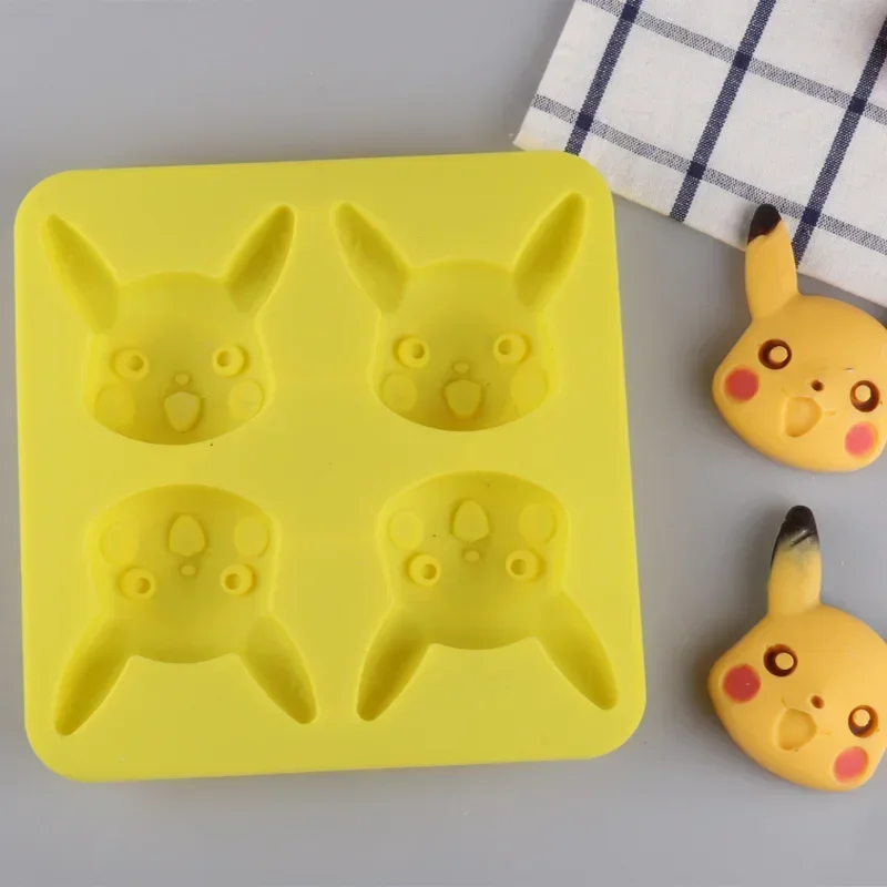 Pikachu Anime silikon çikolata kalıp pasta ekmek kek kalıp yapışmaz pişirme kalıp DIY pişirme tepsisi çocuk oyuncakları