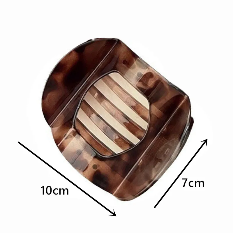 New Korean Acetic Acid Hair Clip Hair Accessories Women's Spoon Clip Spring Clip Leopard Hair Clip Top Clip Simple Headpiece image 2