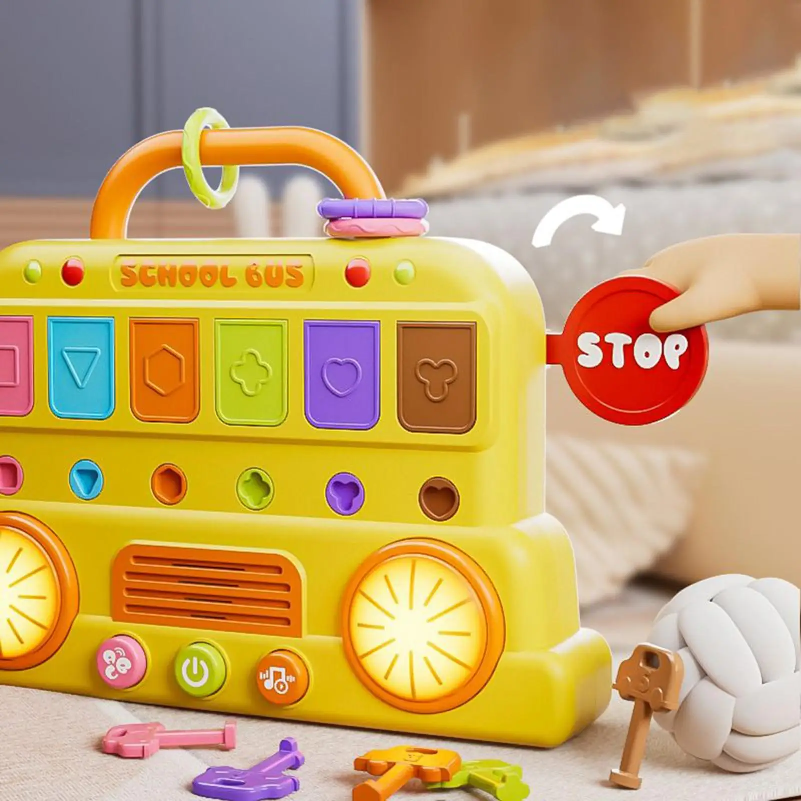 مجموعة أدوات الموسيقى للأطفال لعبة طبل البيانو على شكل حافلة لعبة تعليمية تعليمية للأطفال في مرحلة ما قبل المدرسة والسفر هدية عيد الميلاد والعام الجديد