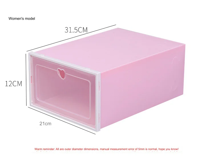 Thickened shoe box men and women household plastic shoe box shoe storage simple multi-layer shoe cabinet shoe rack assembly