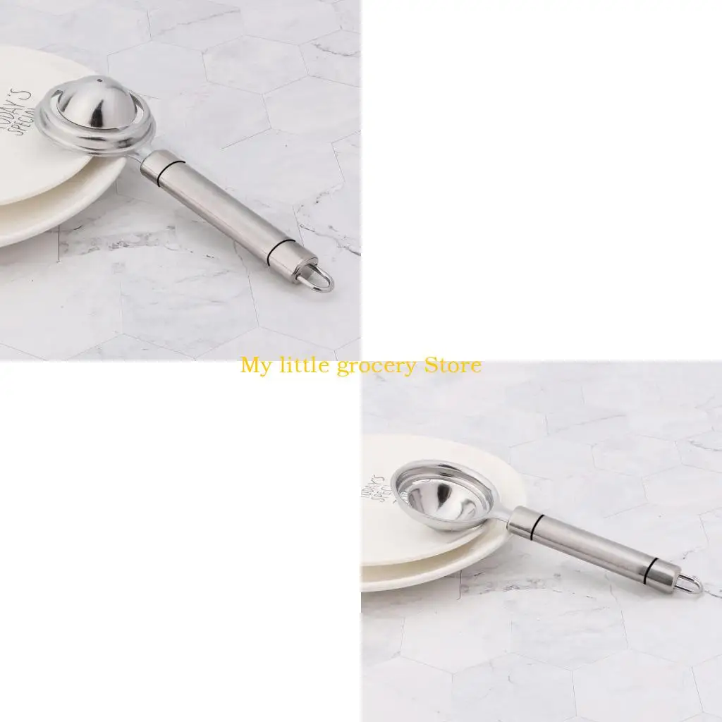 

D5BD Egg Yolk White Separator Separates Stainless Steel Sieve Kitchen Tool Utensil