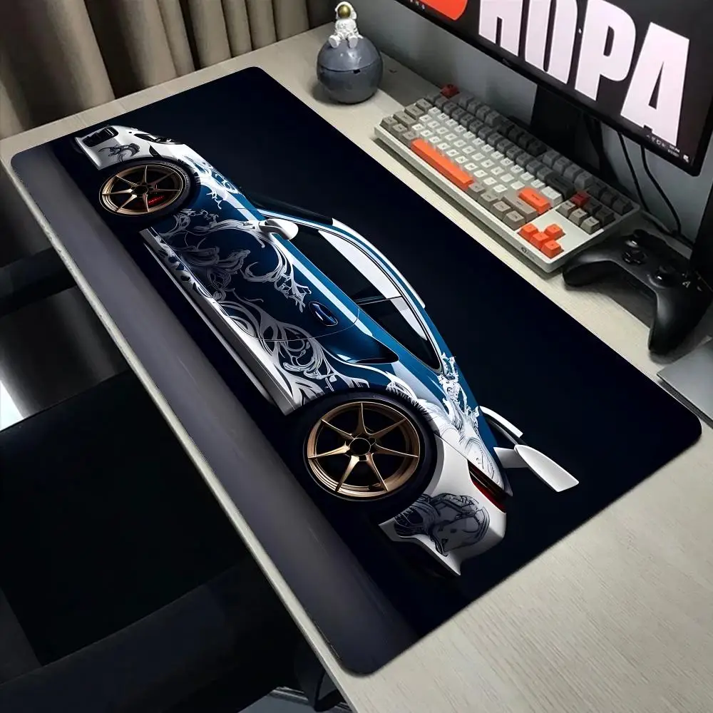 

Sports car Mouse Pad Large Computer Office Game Table Mats XXL Rubber Anti-slip Gaming Keyboard Mousepads Long Desk Pads