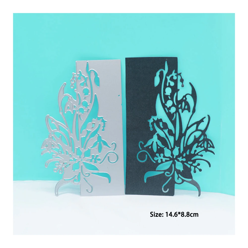 

Metal Cutting Dies Fower Border Embossing Folder Mold Stencil Card Making Album Decor DIY Scrapbooking Die