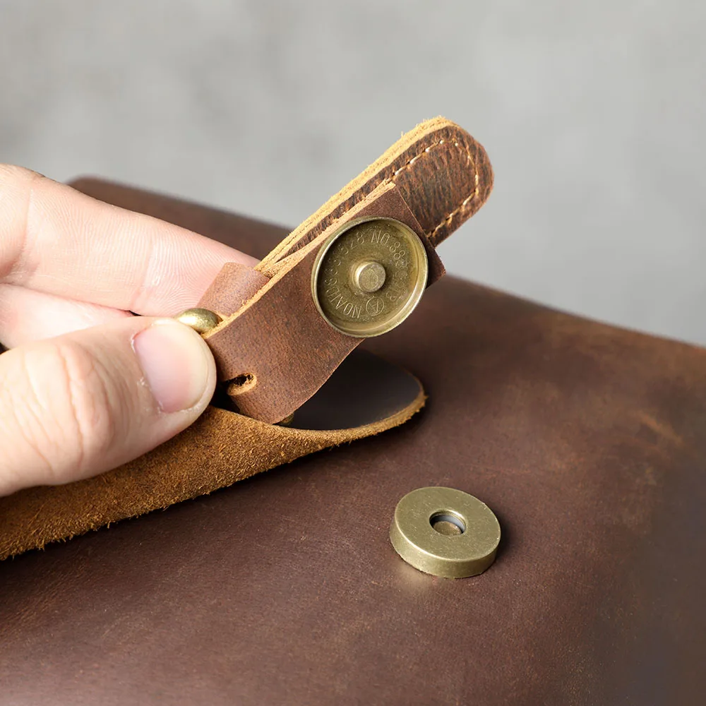 S.WORKER Handgefertigte Reisetasche aus Vollnarbenleder, Echtleder, große Kapazität, Business-Gepäck, Wochenend-Reisetasche – Detail 17