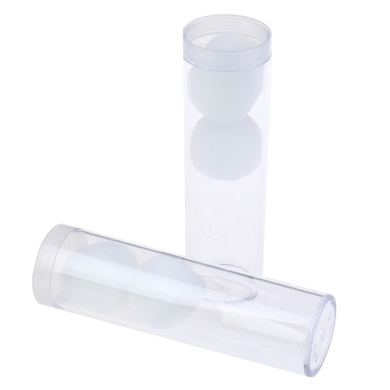 2 Pcs 25mm Round Clear Plastic Coin Fits Quarter Dollar Storage Tubes Screw Home