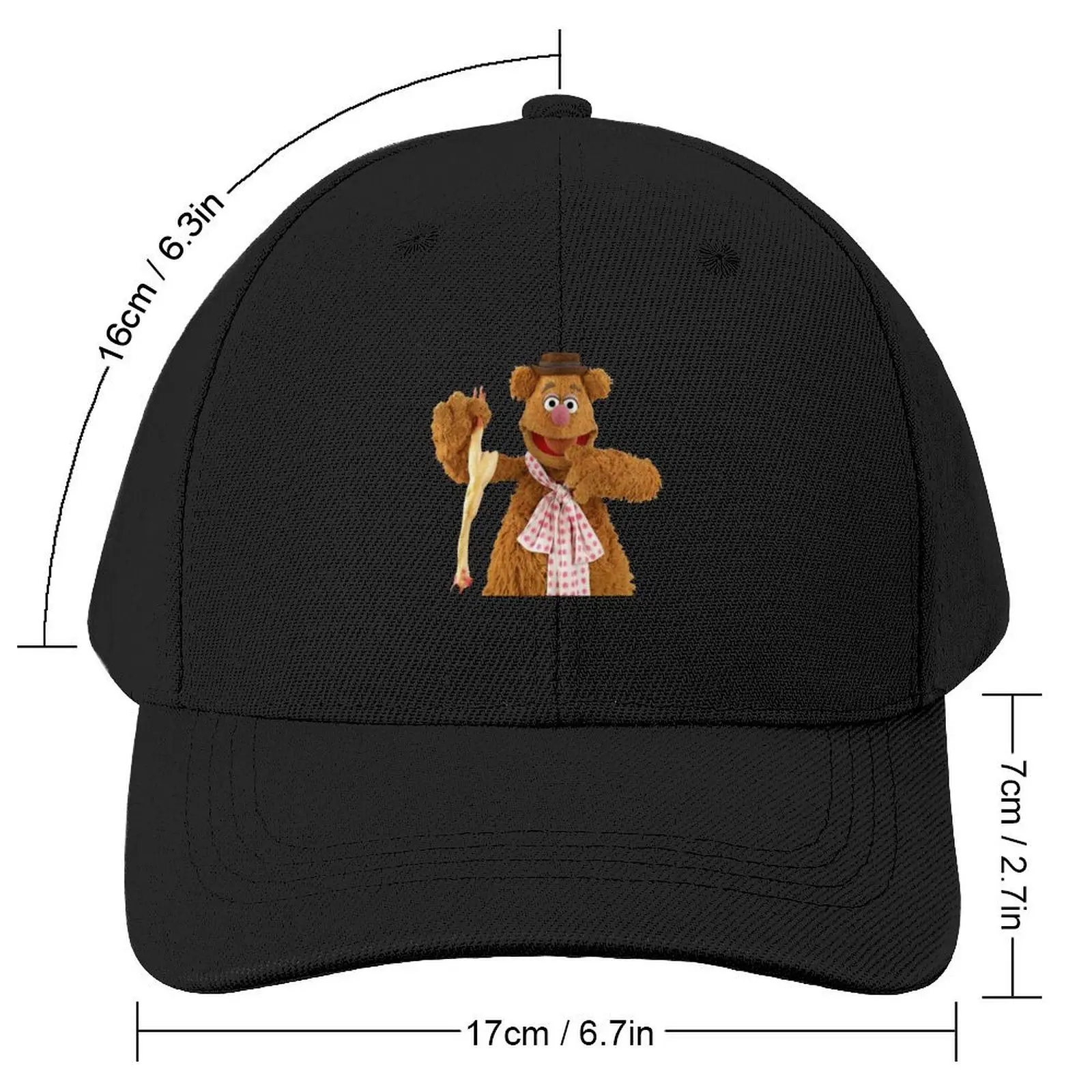 Muppets Fozzie Bear Baseball Cap fishing hat cute Caps For Men Women's