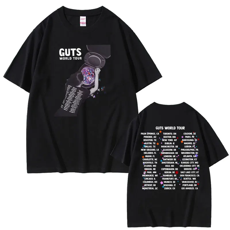 Hot New Vampire Guts 2024 World Tour Concert Tshirt Unisex Vintage Oversized T-shirts Men Women Fashion Casual Short Sleeve Tees