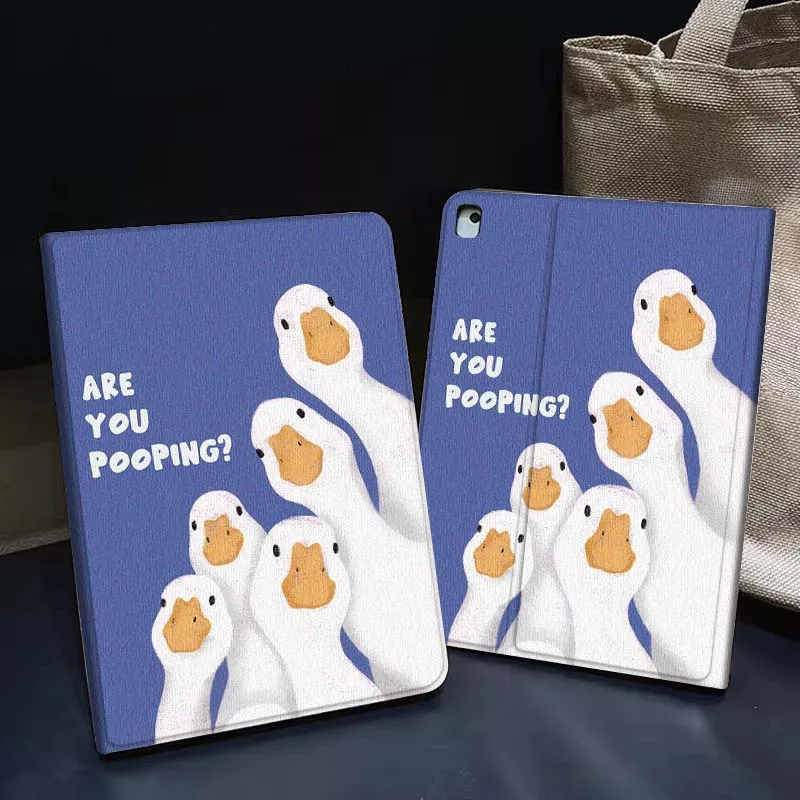 

Cartoon Anime Duck For iPad Pro Air 5th 6th 7th 13 M3 M4 M5 12.9 13.3 inch 2018 2022 2024 2025 Tablet Case