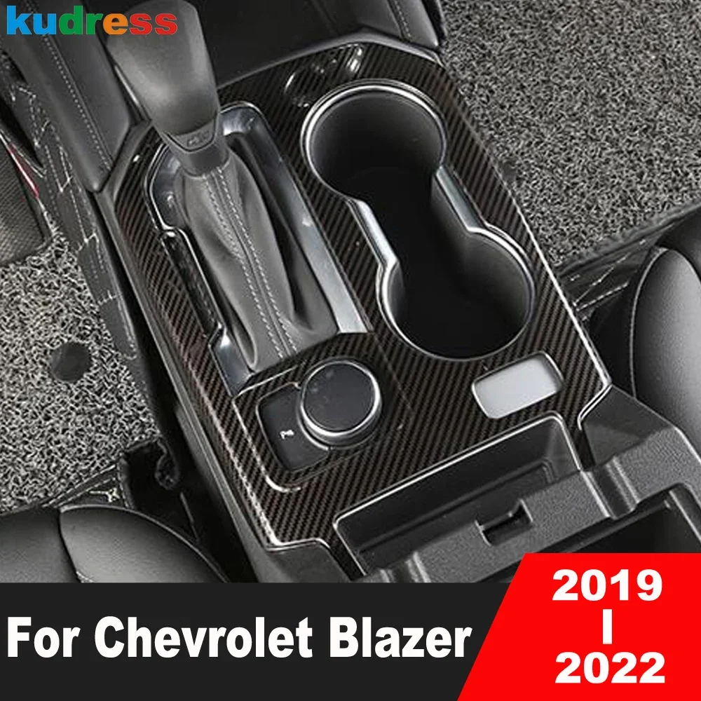 

Внутренние аксессуары для Chevrolet Blazer 2019 2020 2021 2022 из углеродного волокна центральная консоль коробки переключения передач Панель обшивка