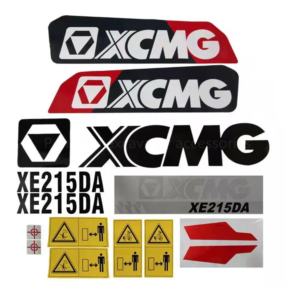 for XE60 65 75 80 135 155 215 225 305 335DA/DK Vehicle Labels Higher Quality Warning Stickers Decals Excavator Parts New