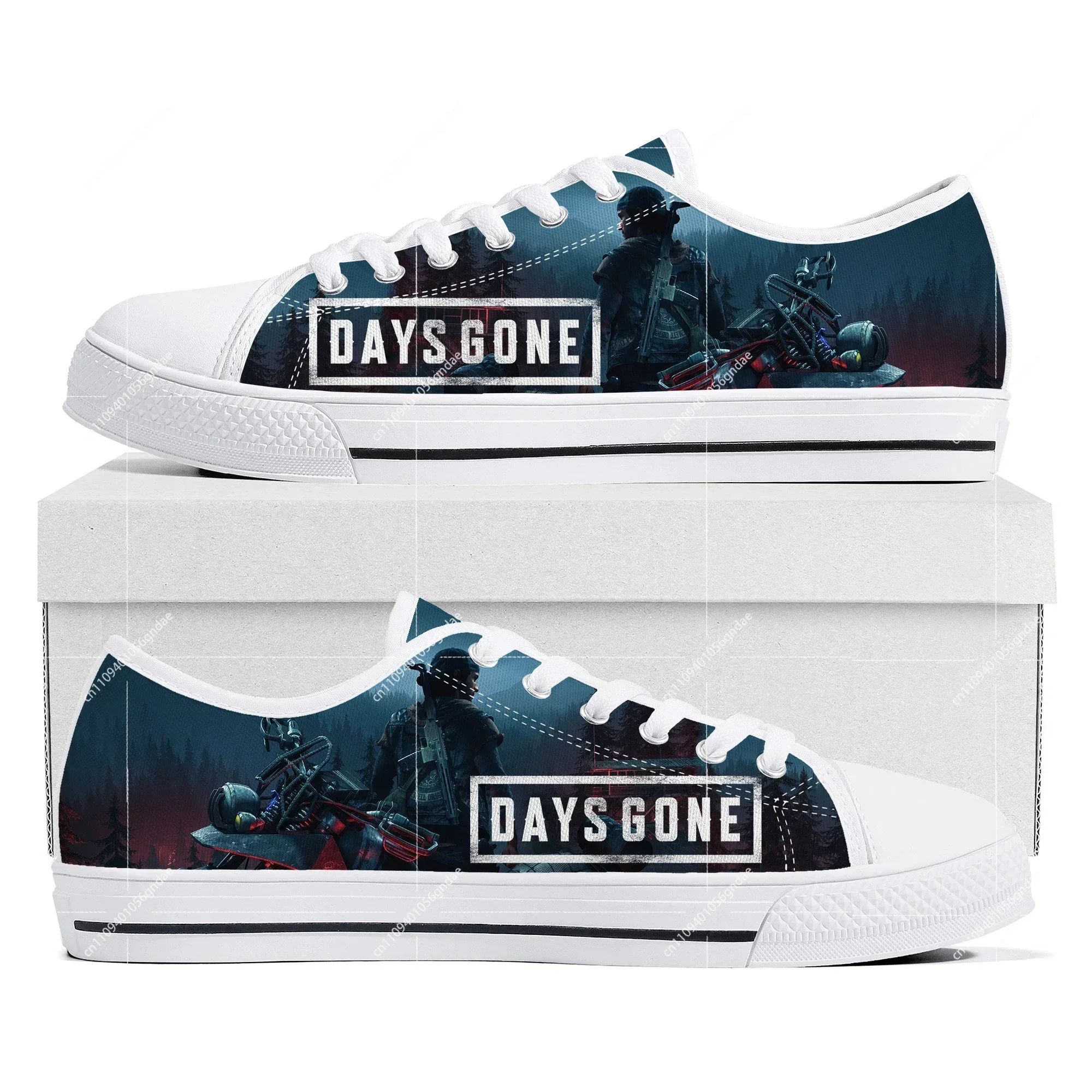 

Days Gone Low Top Sneakers Hot Cartoon Game Womens Mens Teenager Fashion Canvas Sneaker Couple Custom Built Shoes