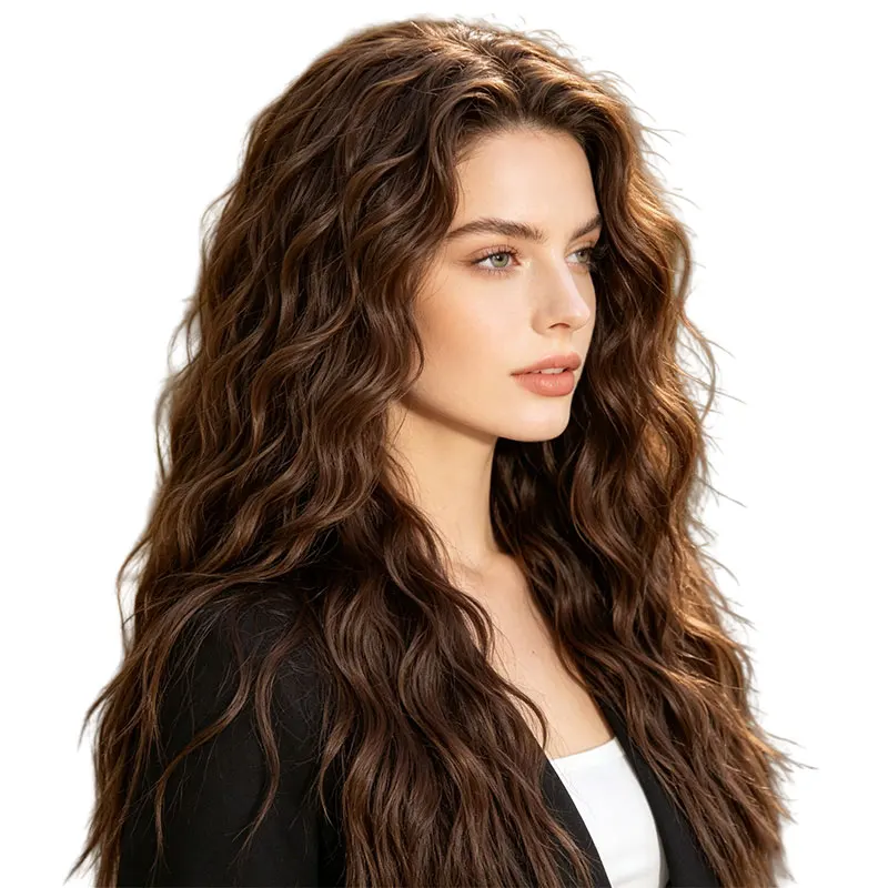 22inch Piece of Hair Extension, Long Curly Synthetic Wig for Women, High-Temperature Fiber for Natural Daily Wear. Suitable for Parties, Photography, Dating, Beauty Makeup, and Other Occasions.