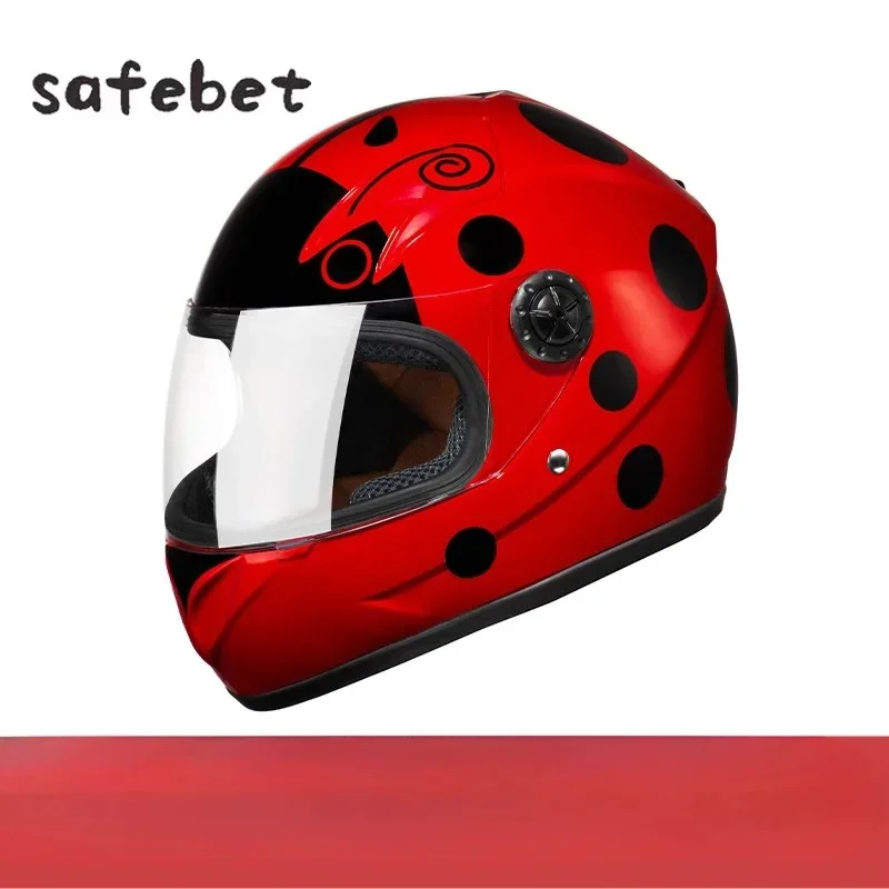 New Kids Child Scooter Helmets Cute Cartoon Electric Motorcycle bicycle Motocross Protection 3-12Years Old kid Children's Helmet image 4