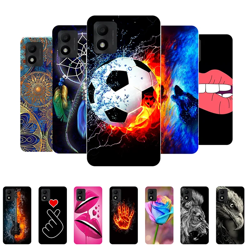 for TCL 303 305 306 Case Football Soft Silicone Back Case for TCL 303 305i Phone Cover for TCL303 etui Funda Coque