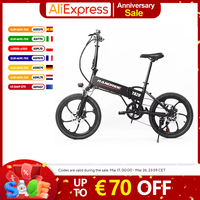RANDRIDE YA20 Two Wheels Electric Bike 20 Inch Electric Bike Fat Tyres 500W Motor 48V12.8AH Battery E-bike 40km/h Fat EBike
