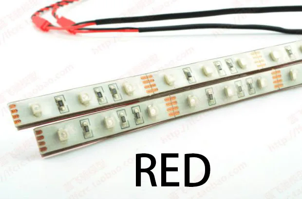 RC Traxxas X-MAXX large X chassis lights, bottom lights, ambient light strips, blue/passionate red accessories with switches