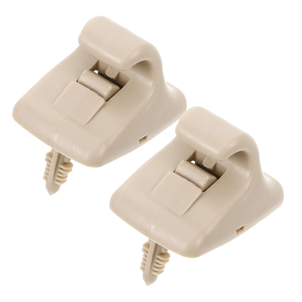 

2pcs Sun Visor Clip Durable Plastic Adjustable Angle Car Interior Lightweight Easy Installation Bracket Replacement Parts