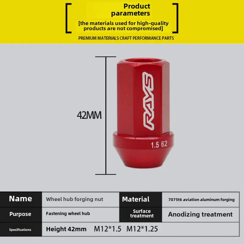 Mur hub roda modifikasi anti-maling