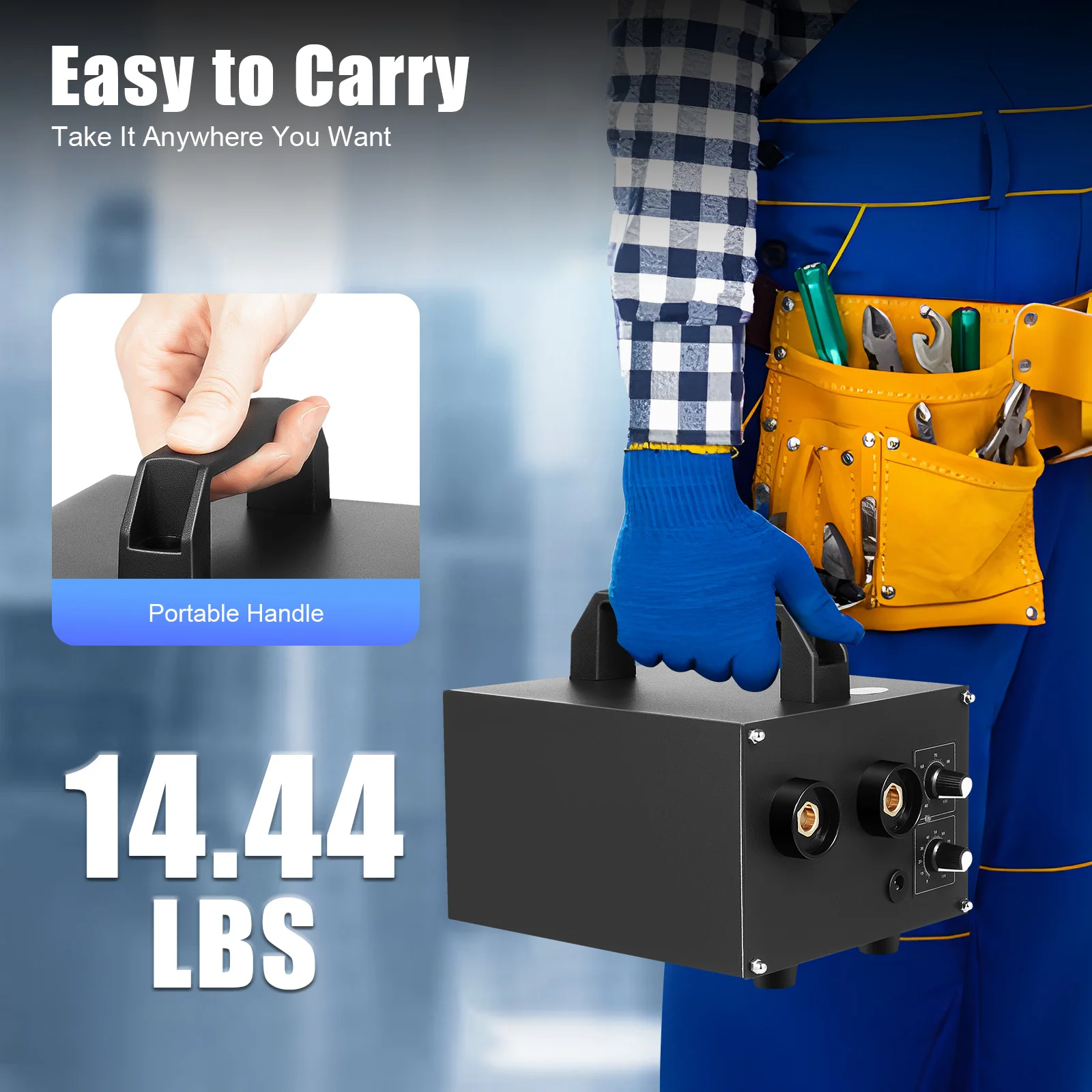 1600A 6700W Batterie-Punktschweißgerät 40-100A Einstellbarer Strom 0-100s Pulsschweißwerkzeug für 18650 Batteriepack-Montage EV Powerbank Laptop-Akku Vernickelter Stahl 0,25mm Edelstahl 0,3mm Schweißen – Detail 5