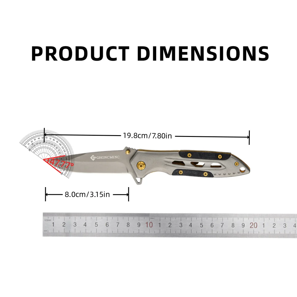 High hardness folding knife for outdoor knives, multifunctional knife