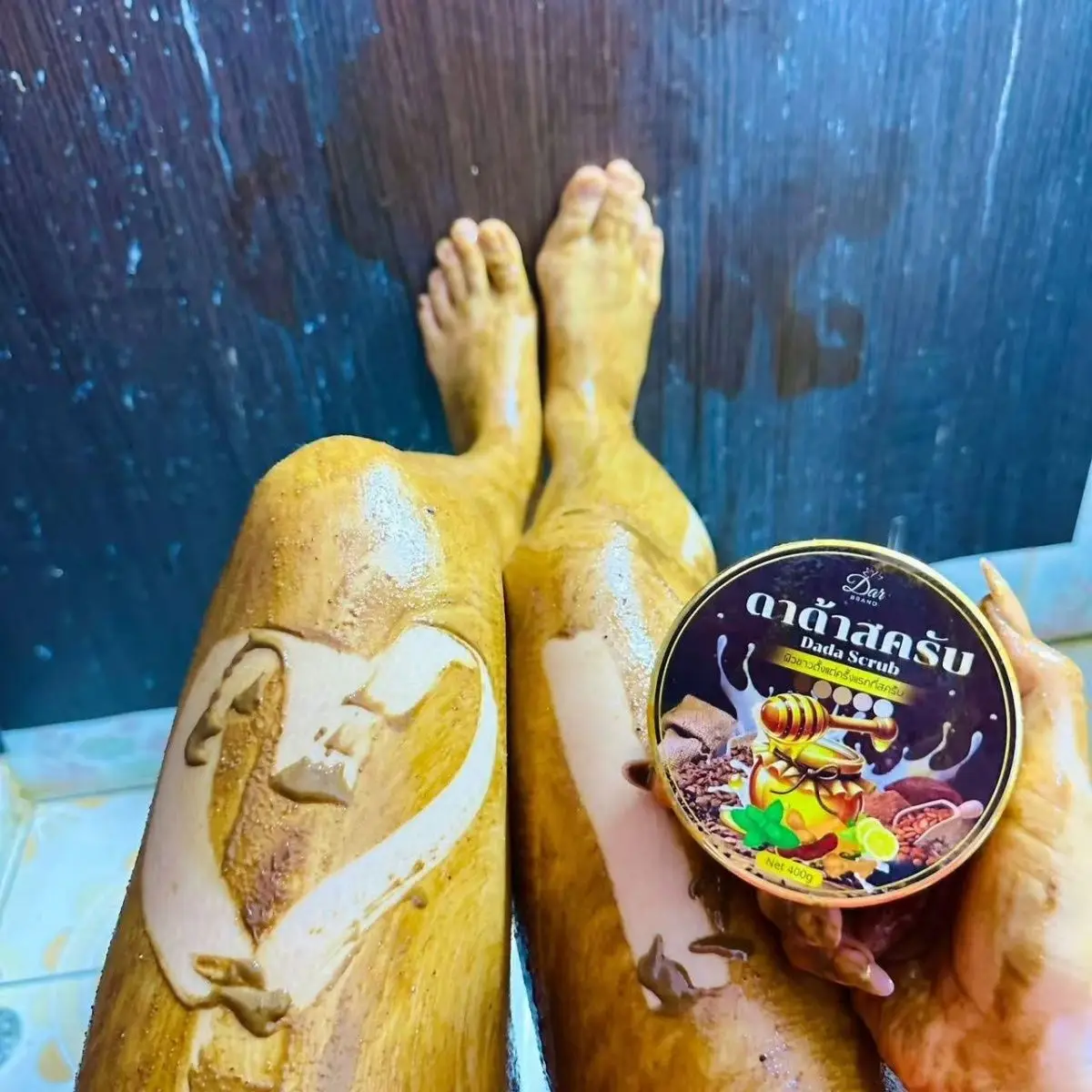 

Thai Honey Sugar Body Scrub Milk - Soothing & Moisturizing Skin Exfoliator, Nourishing Care
