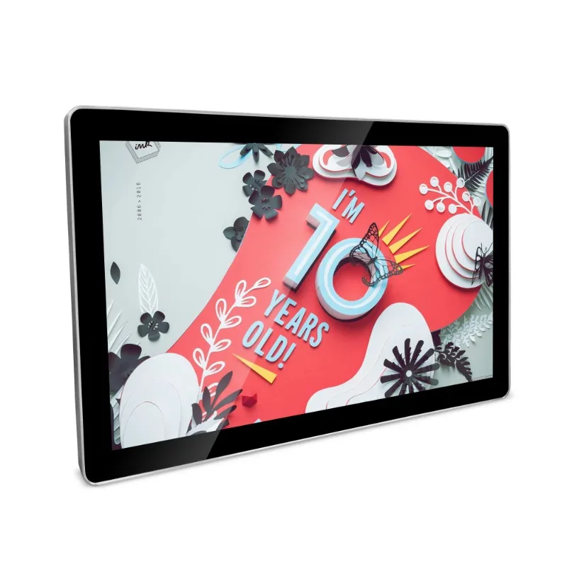 Advertising Boards 32 Inch Videos Vertical Advertising Player Display LCD TV with Touch Screen Wall Mount Digital Signage