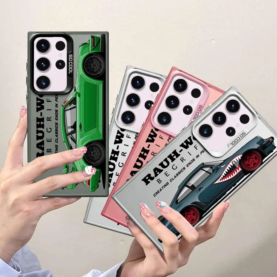 Casing Ponsel Mobil Drift JDM Jepang untuk Samsung Galaxy S21 S25Plus S24Ultra S22 Ultra S23 S20 FE Note 20 Ultra S24 FE S25 Lembut