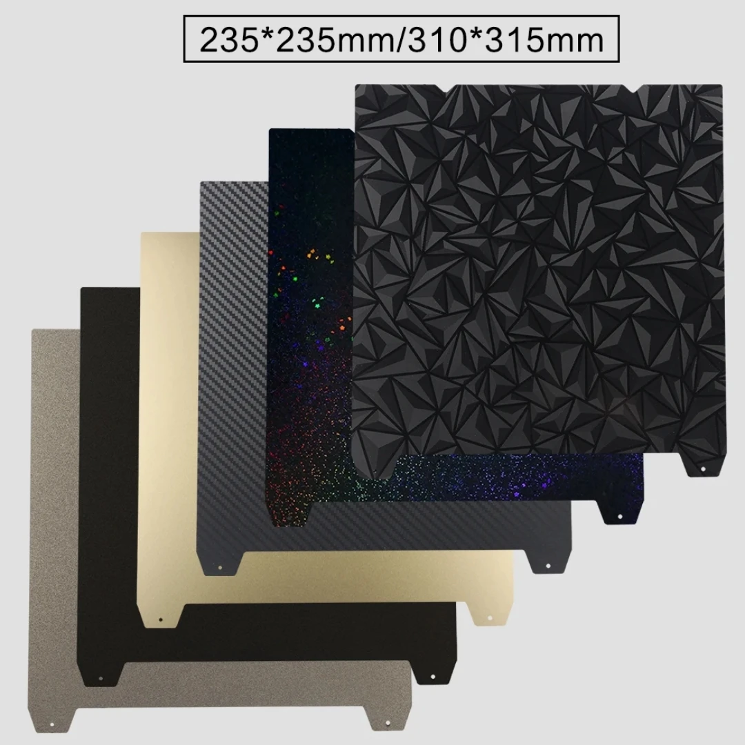 

For Creality K1/K1C/K1 Max Build Plate PEI Steel Sheet PET PEO PEY Smooth Heated Bed 235x235mm 310x315 Ender 3 S1 Ender 3 V3 Se