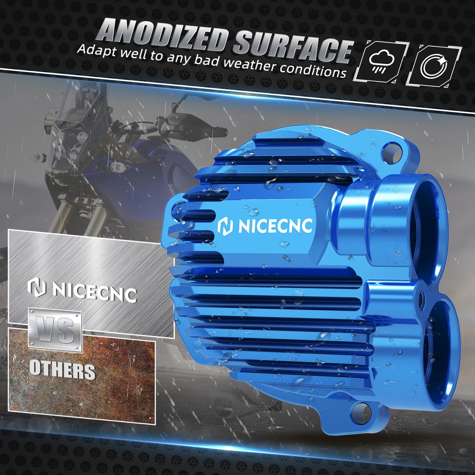 NICECNC Für Yamaha Tenere 700/XTZ 700 2019-2024 Wasserpumpenabdeckung Tenere 700 Rally Edition World Raid XSR700 MT-07 FZ07 ABS FZ0 – Detail 13