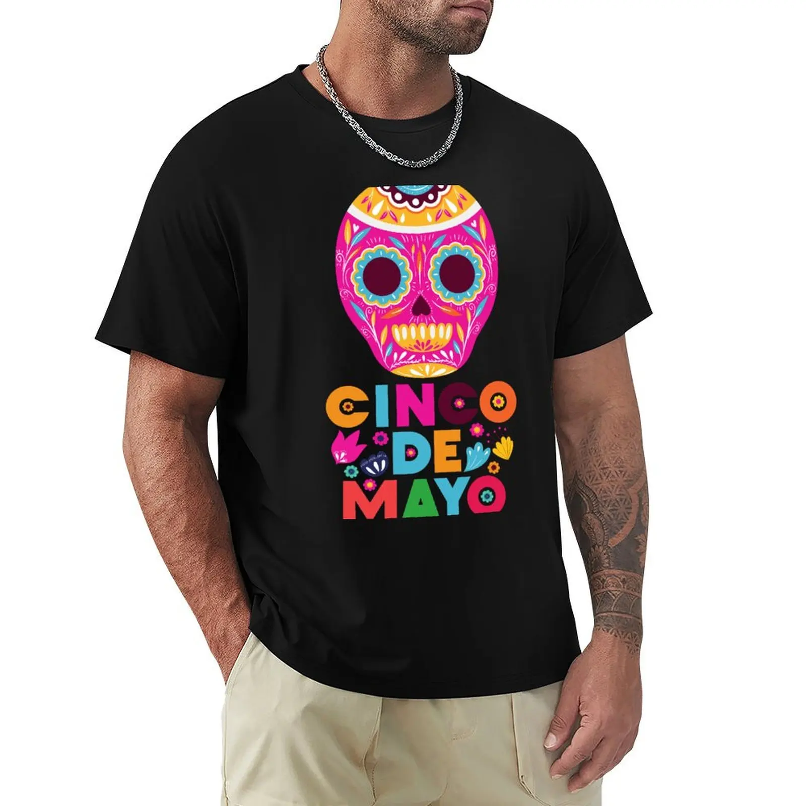 Cinco Drinko Squad T-Shirt Simple Casual Short Sleeve Tee