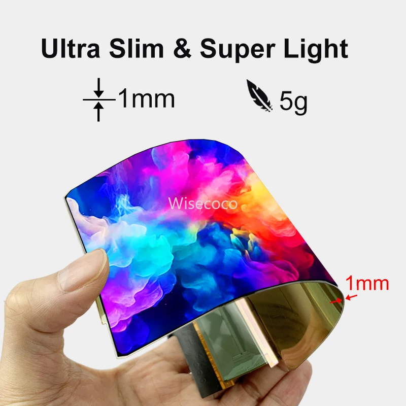 6 Inch Flexible OLED Display Landscape Mode 2880*1440 IPS LCD Display Ultra Thin 900nits Screen MIPI Driver Board