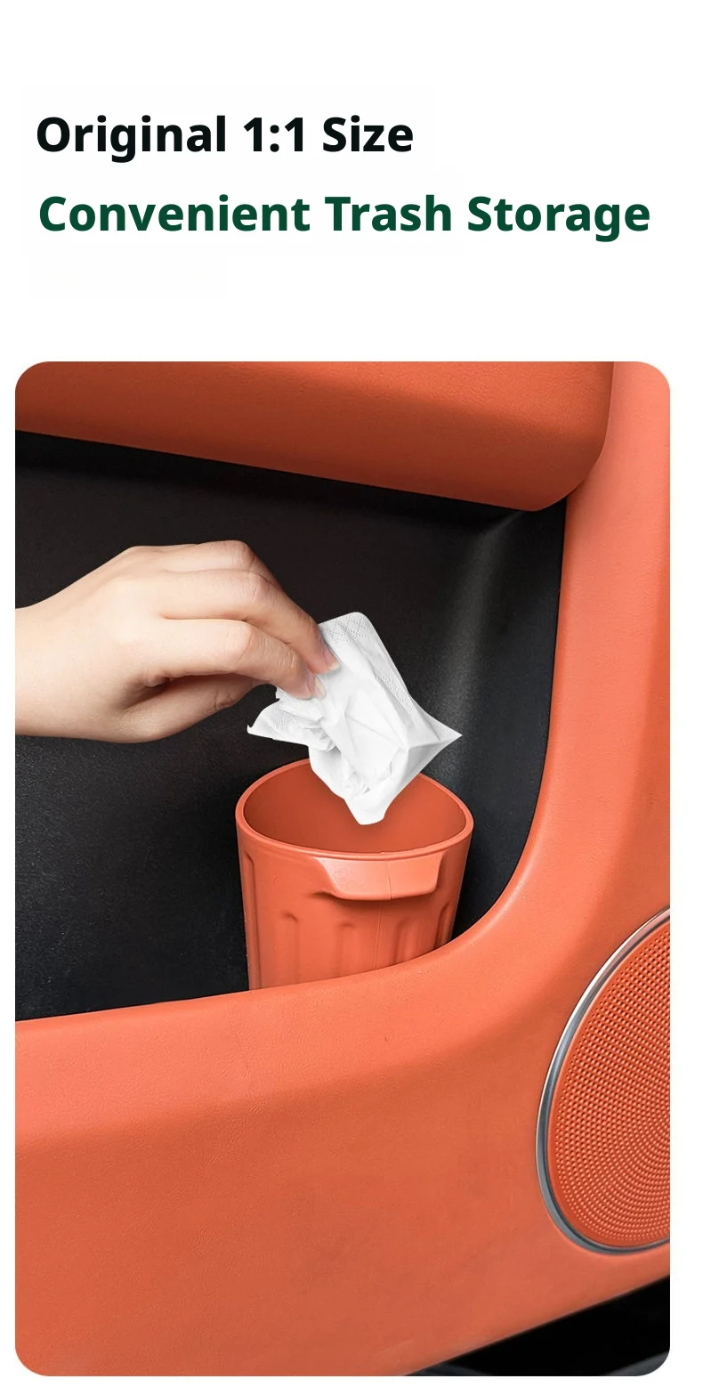 SEAMETAL Auto-Getränkehalter mit Mülleimer, Universeller Getränkeorganizer, Wasserdichte Silikon-Müllbox mit Aufbewahrungstasche – Detail 2