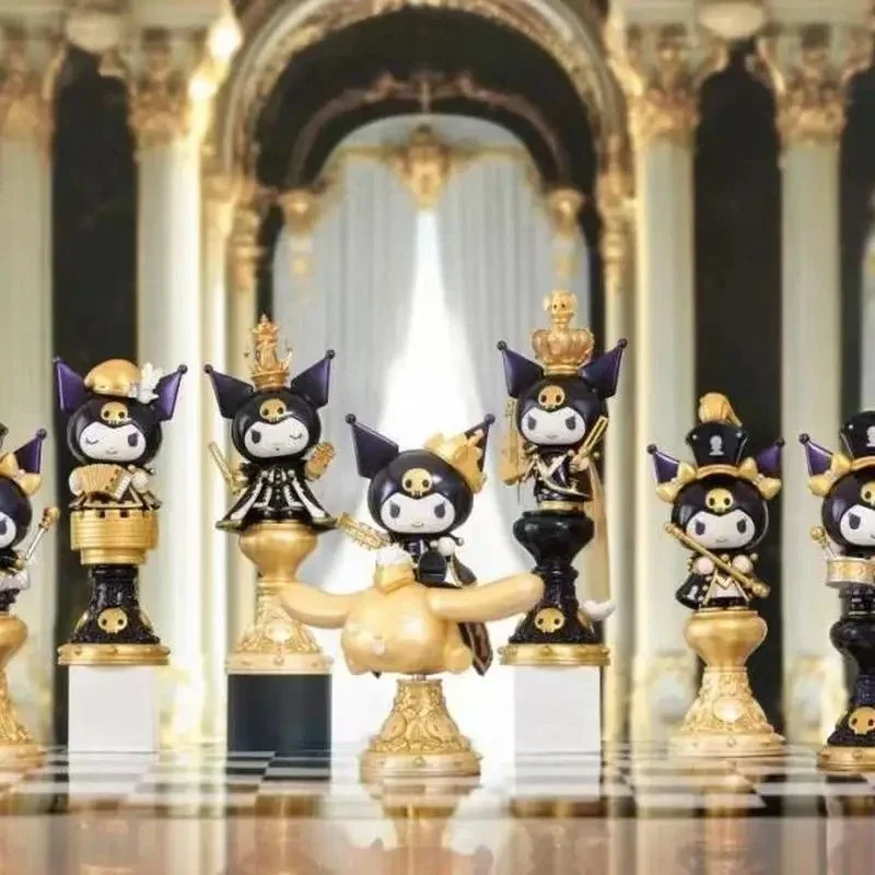 

ГОРЯЧАЯ Sanrio Kuromi слепая коробка, игрушка, шахматная серия, кавайные украшения, анимационные периферийные устройства, детский подарок на день рождения, рождественские подарки