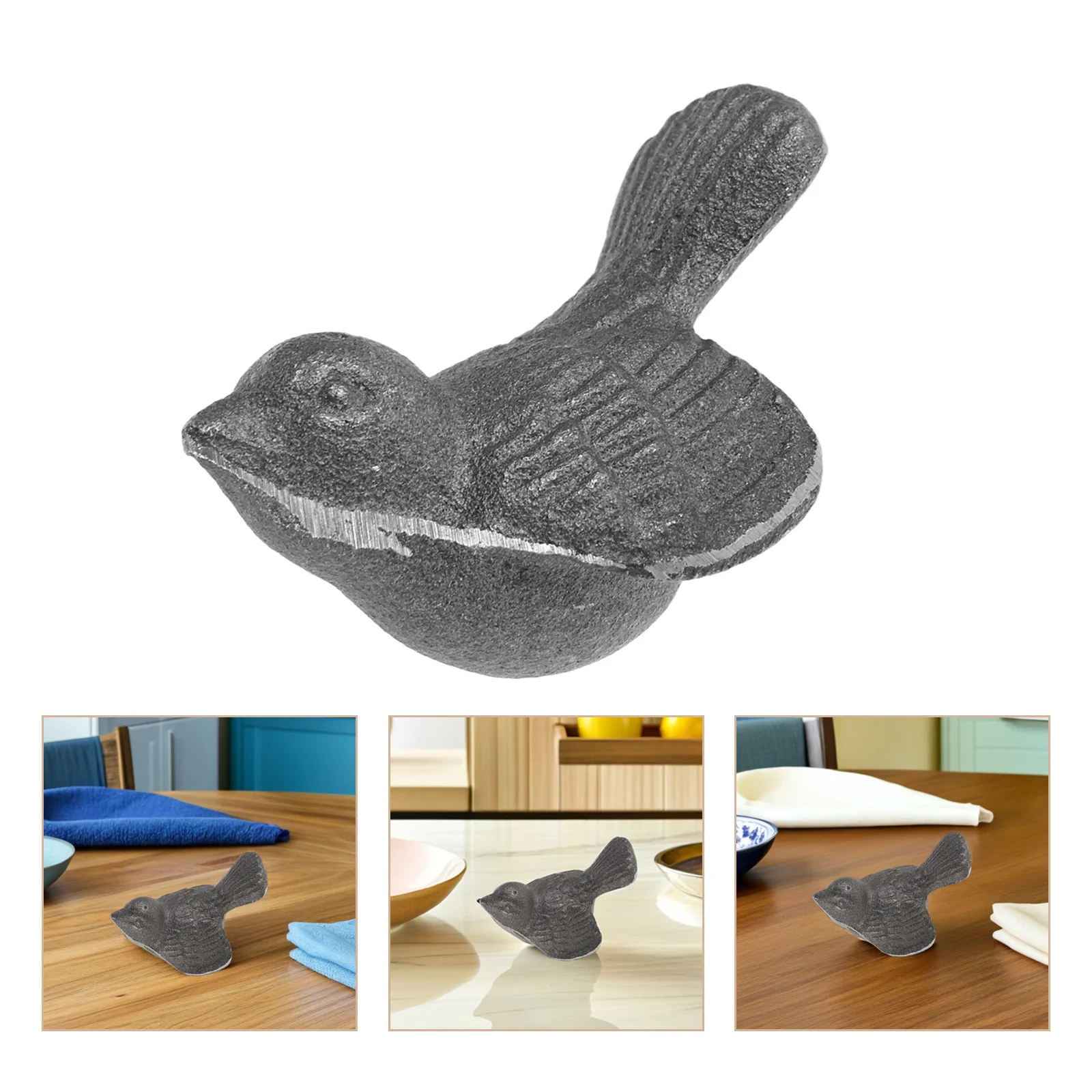 

4Pcs Cast Iron Birds Iron Supplement Tool Vegan Athletes Anemia Aid Kitchen Utensils Kitchen Cooking Utensils Cast-Iron Animal