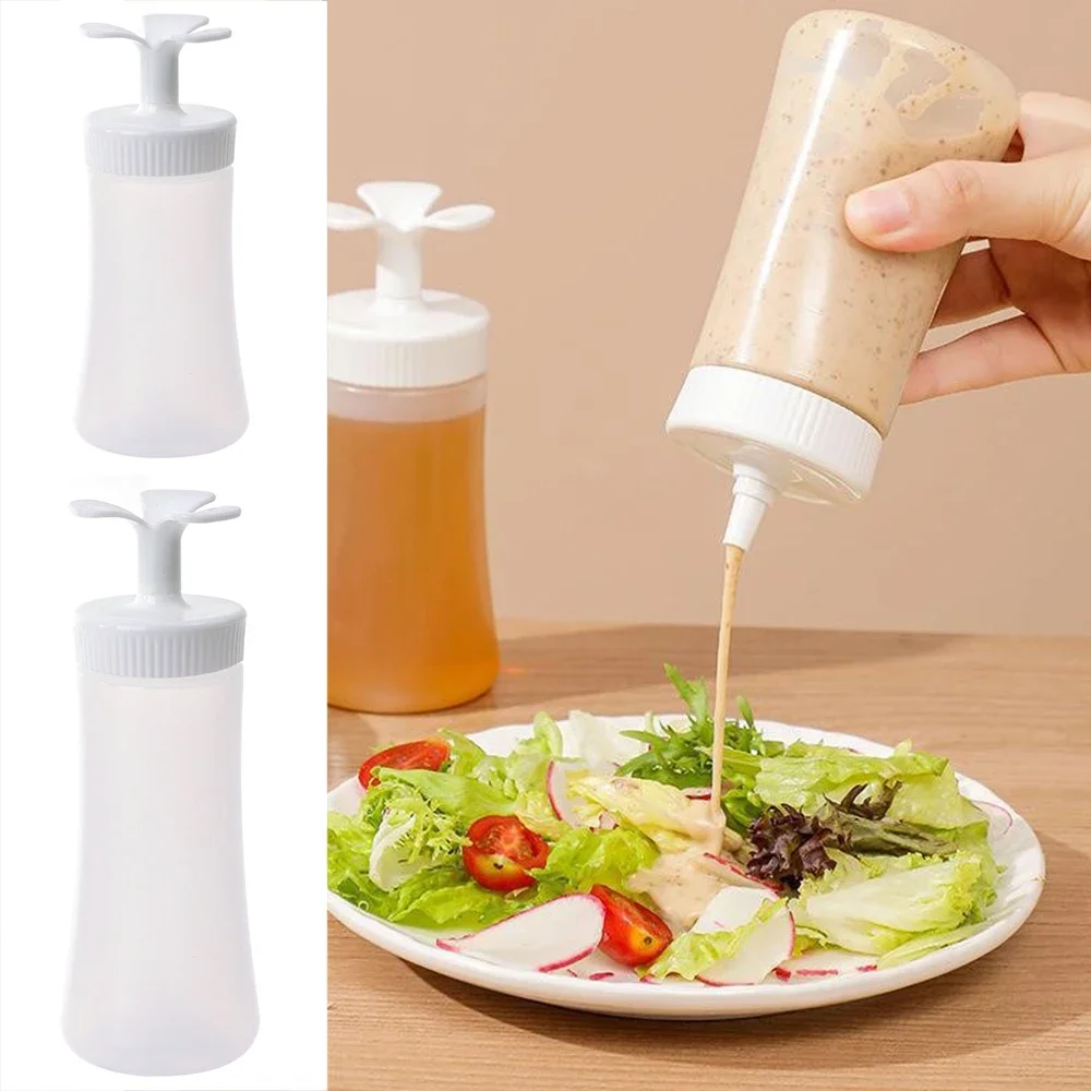 Condiment Squeeze Bottles Ketchup Salad Dressing Seasoning Storage Jar Sauce Condiment Olive Oil Bottle Kitchen Organized Tools