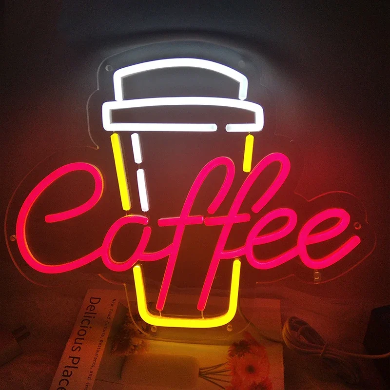 Coffee Bar Neon Signs for Wall Decor Led Sign Coffee Bar Decor Light Up Signs for Beer Bar Club Windows Glass Party Coffee Nook