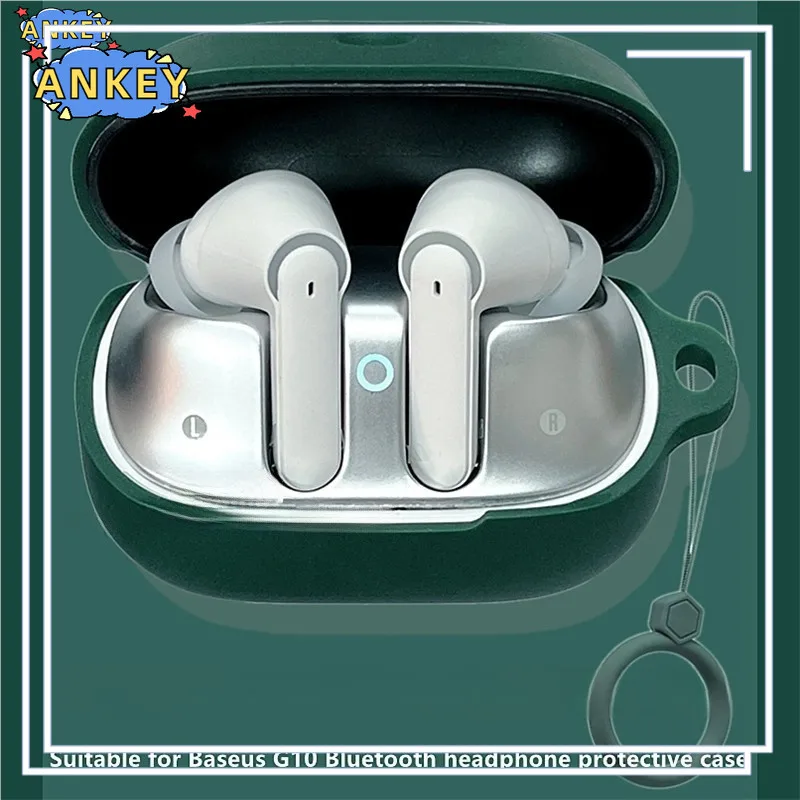 Funda para auriculares Baseus AeQur G10, funda protectora anticaída de silicona suave, inalámbricos por Bluetooth