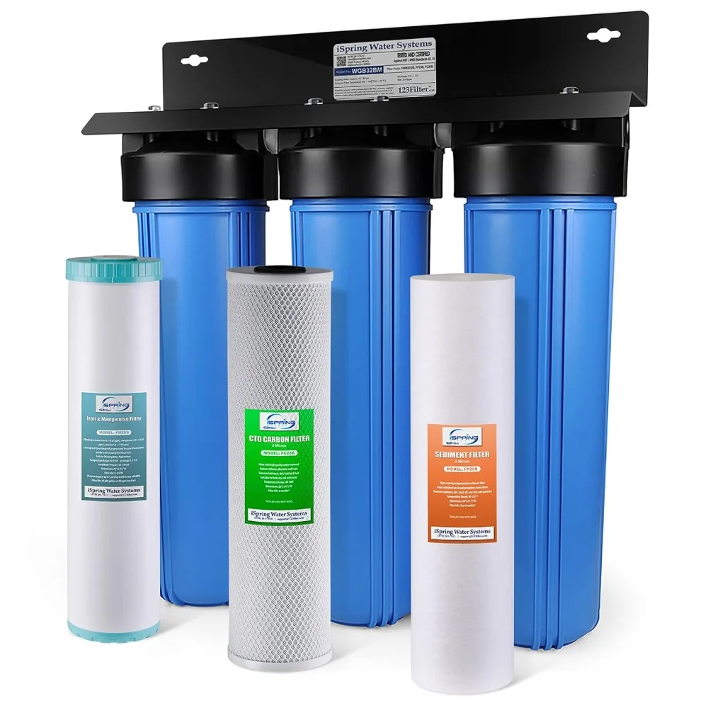 Whole House Water System, Reduces Iron, Manganese, Chlorine, Sediment, Taste, and Odor