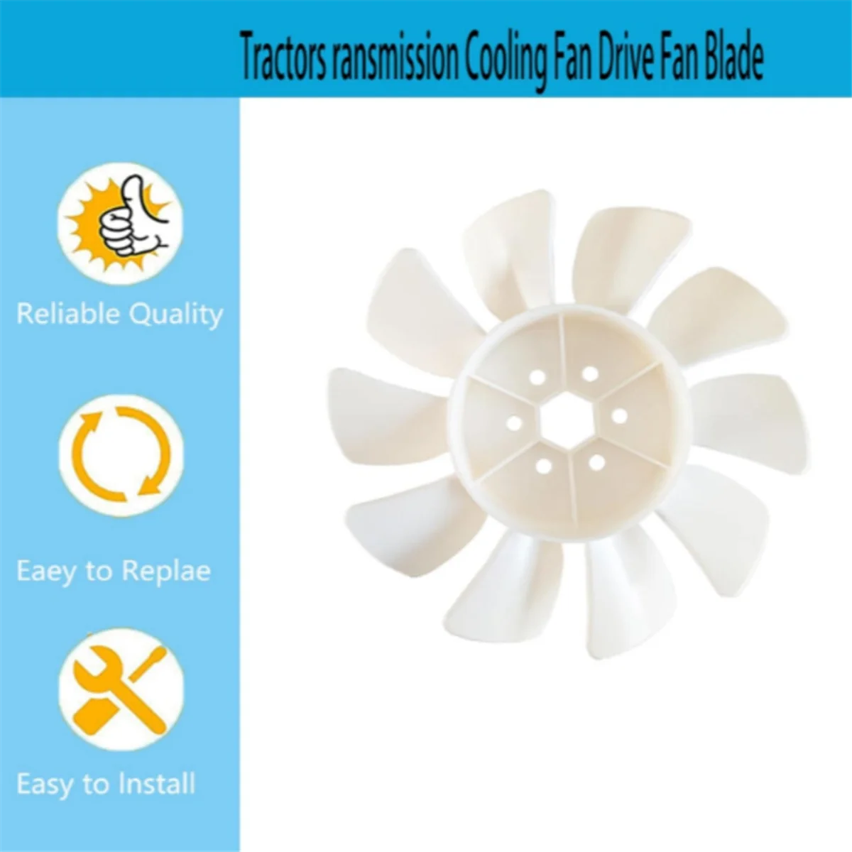 A783T جديد ~ M110320 استبدل مروحة المشتت الحراري لشفرة مروحة محرك John Dere GT242 GT262 #1