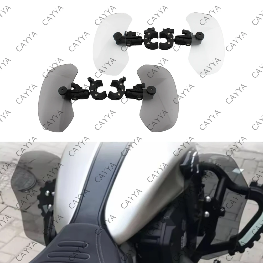 Image of Universal Motorrad Kleine Seite Knie Pads Windschutzscheibe Windabweiser Windschutzscheibe