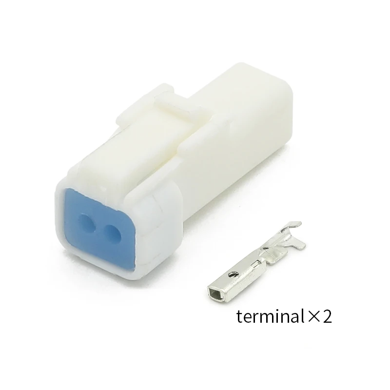 02R-JWPF-VSLE Автомобильный разъем типа JST Водонепроницаемый разъем для мотоцикла Разъем с 2 отверстиями и клеммой SWPR-001T-P025