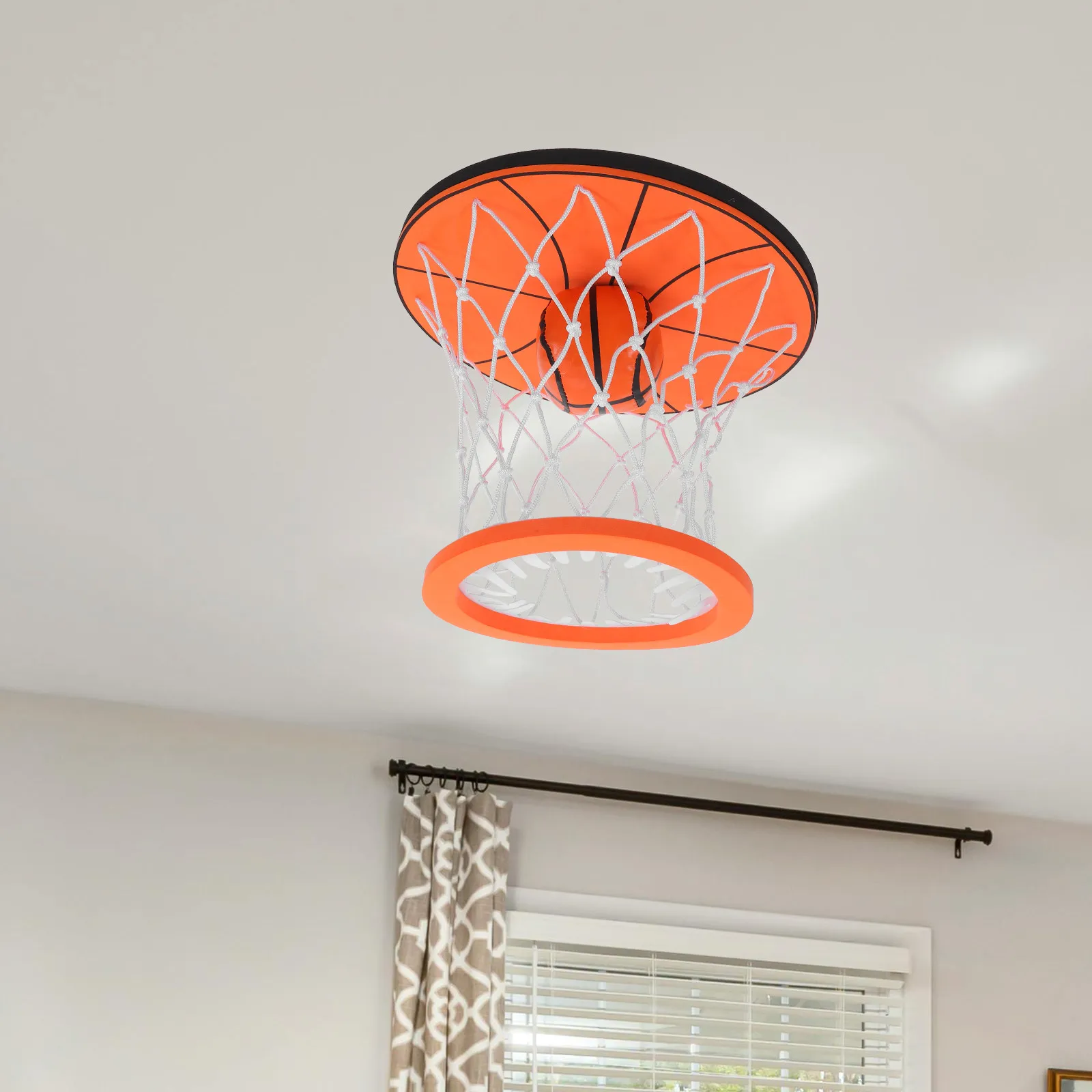 

1 Set Ceiling Basketball Hoop Mini Indoor For Adults Durable Wall Mounted Goal With Soft Ball Bedroom Living Room Dorm