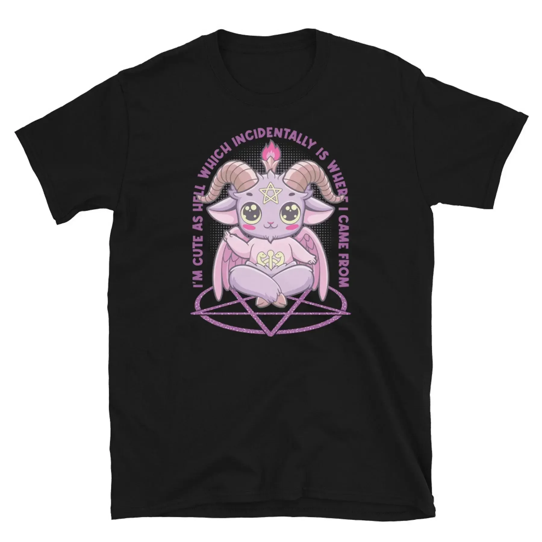 I m Cute as Hell Which Is Where I Came From Short Sleeve Unisex T Shirt