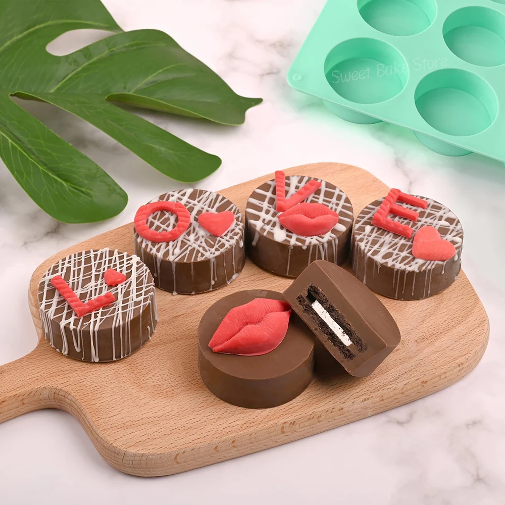 12-Cavity Cylinder Non-Stick Silicone Mold, Mini Round Chocolate Mould, For Cookie, Dessert, Jelly, Pudding, Candy, Cupcake Tray