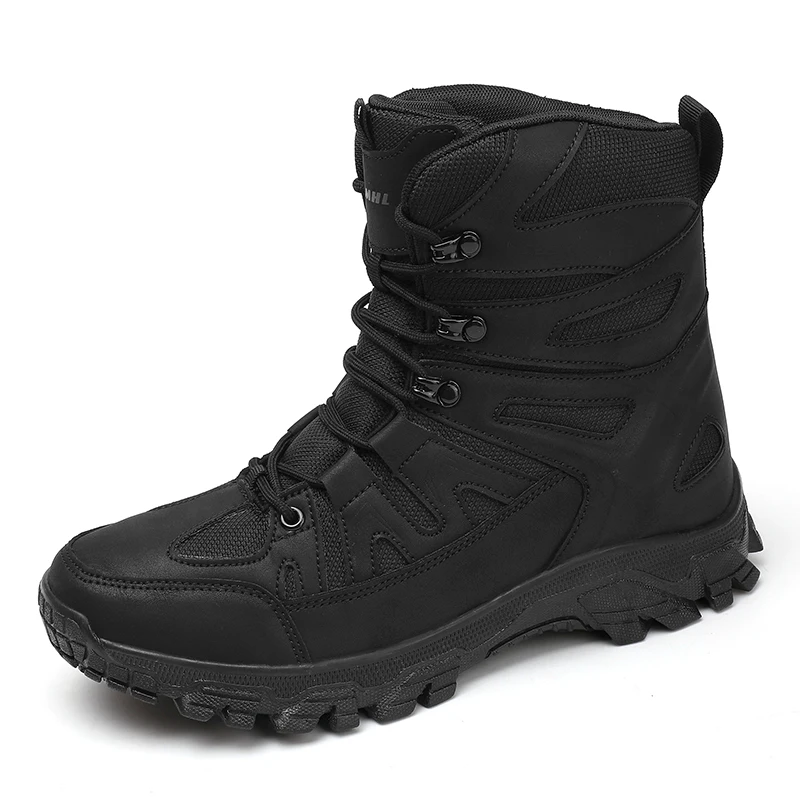 Winter Men High Top Hiking Boots Professional Outdoor Trekking Shoes Mountain Boots Size 39-47 Dropshipping