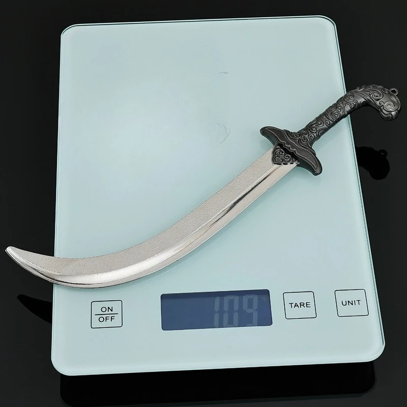22 cm historischer Roman aus der TV-Serie der Sui- und Tang-Dynastie, peripheres Luo-Cheng-Messer, Metallmodell, Sammlerstück, Schreibtischornament, Jungenspielzeug