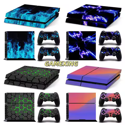 Skin Cover for PS4 Console Controller Decorative Decal Vinyl for Playstation 4 Game Accessories Cover Wrap