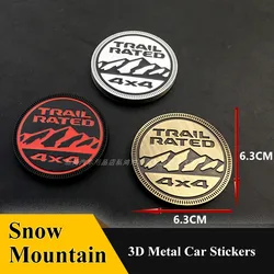 Autocollants de logo de haute campagne pour Jeep Wrangler Fosot, emblème en métal 3D, 4tage Trail, badge classé, accessoires de style de voiture