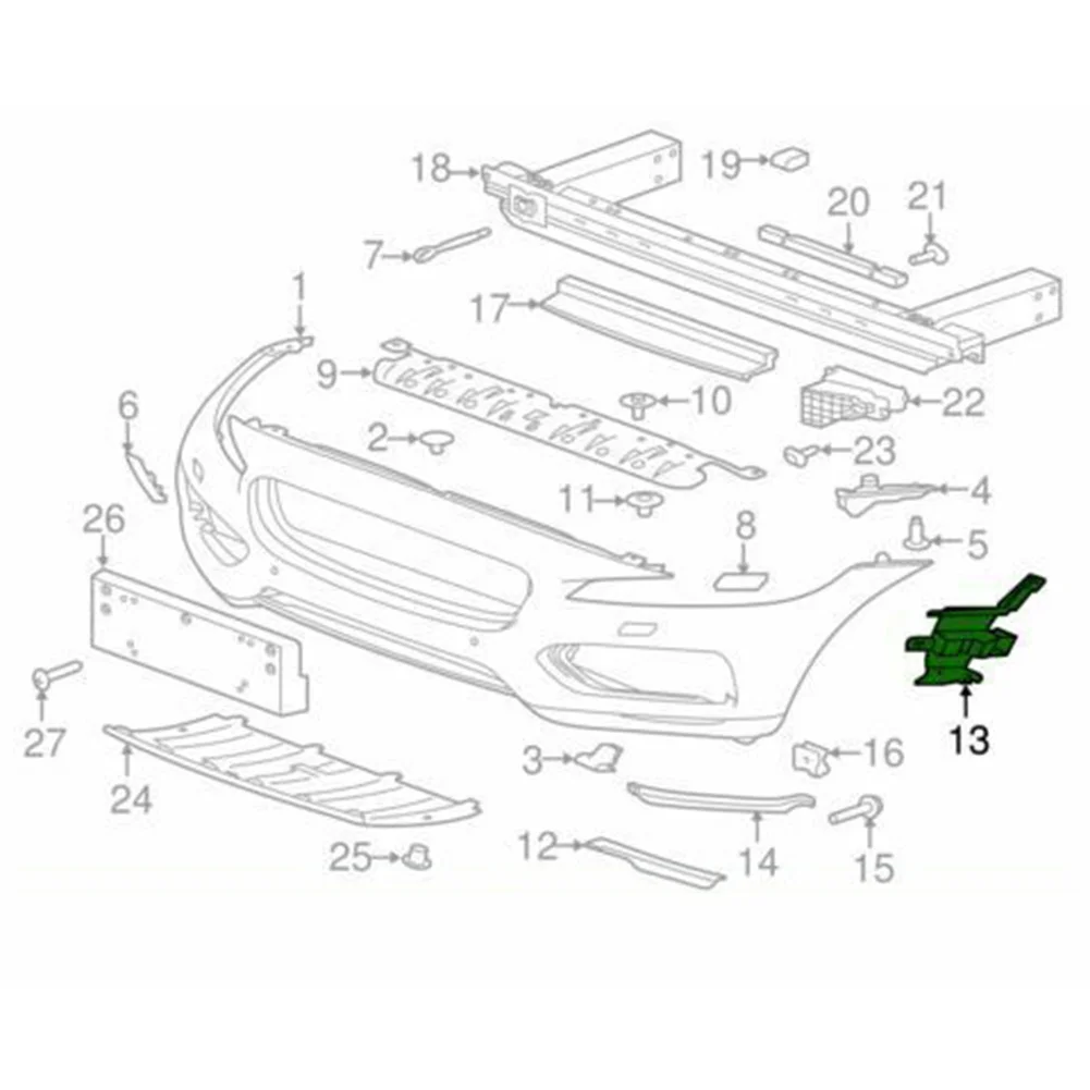 Car Front Bumper Mount Bracket T4A6249 T4A6248 For Jaguar F-Pace R-Sport Sport S Sport 2017 2018 2019 2020 Left/Right 1Pcs